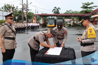 Kapolresta Deli Serdang Pimpin Sertijab Kasat Binmas Dan 4 Kapolsek Jajaran Polresta Deli Serdang